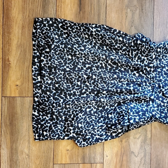 BCBGeneration Blue Animal Print Peplum Dress - Picture 7 of 9